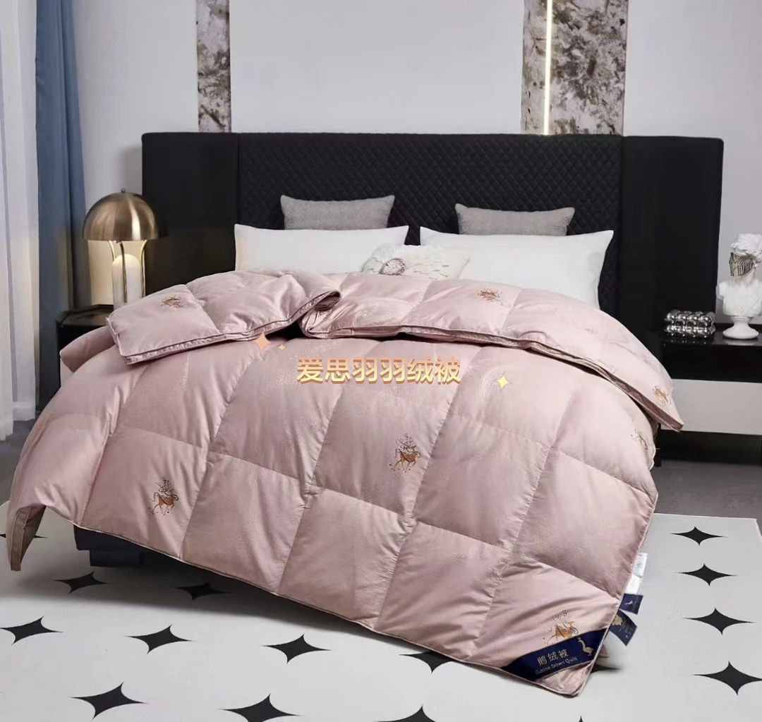 双层立体边一鹿生花80支绣花纯色面料