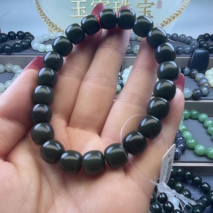 和田玉未镶嵌手链