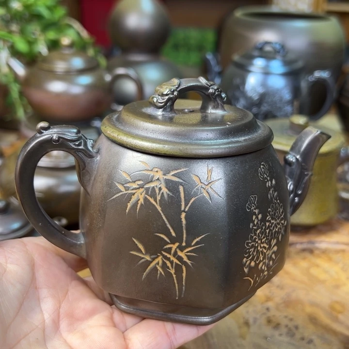 睿***哥壶纯柴烧坭兴陶250cc