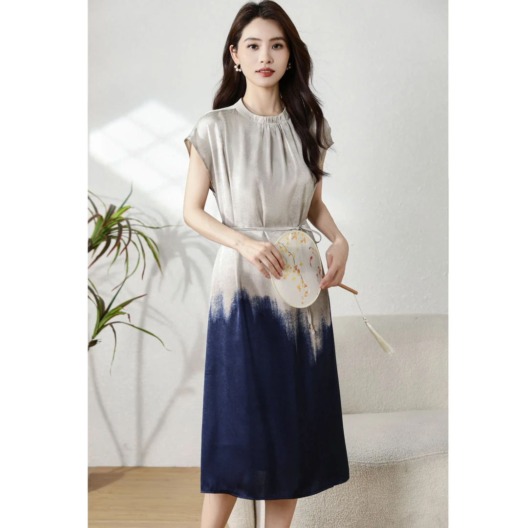 【撤柜断码甩】C2385女装连衣裙气质时尚夏季休闲百搭中长款裙子
