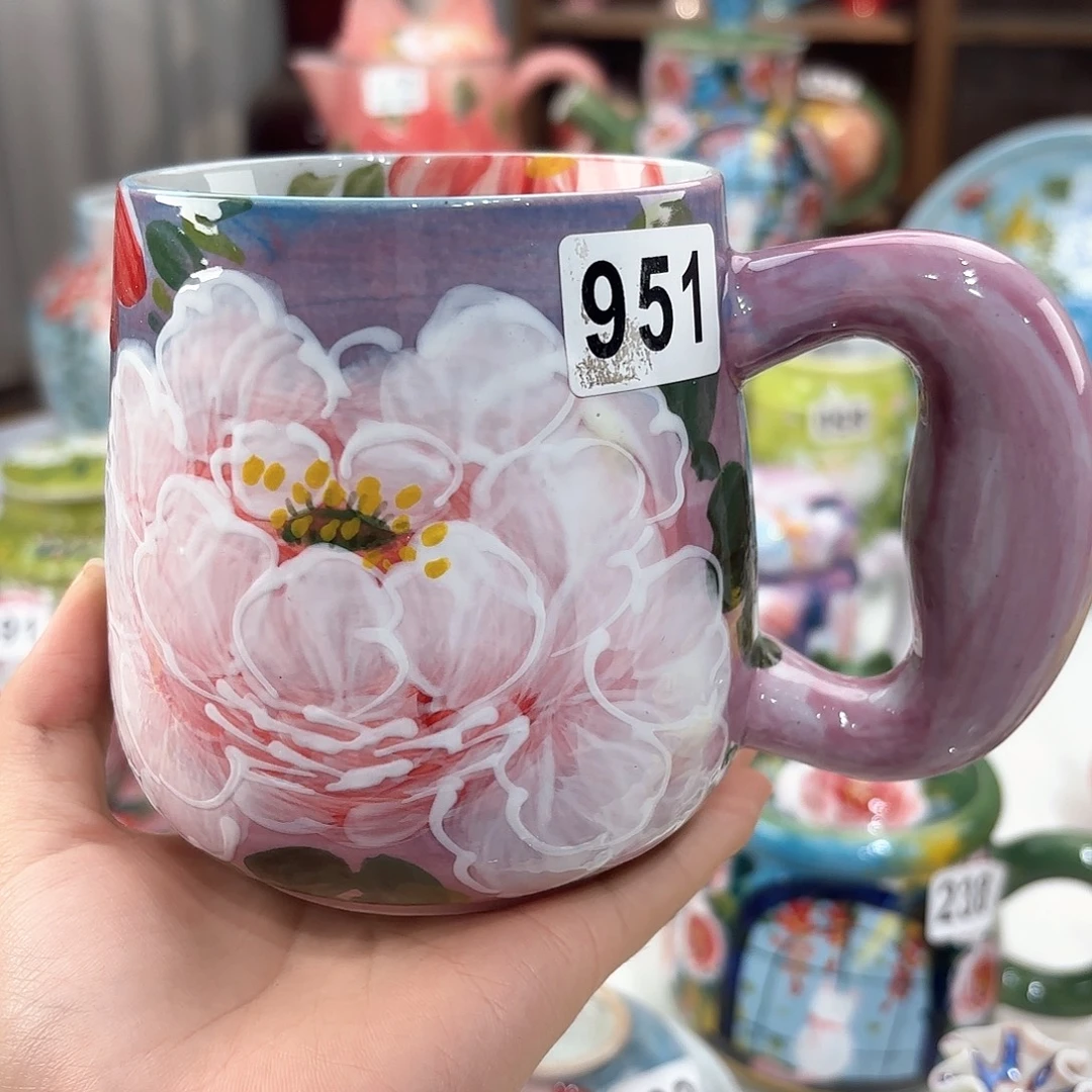 景德镇手绘高温釉下彩陶瓷茶具