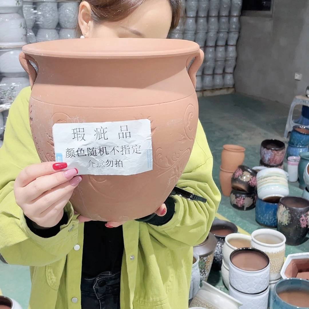 红陶瑕疵高26/26两个