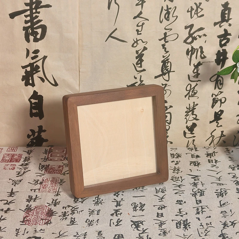 【墨染文房】纯实木榫卯胡桃色8个尺寸【共到手8个】