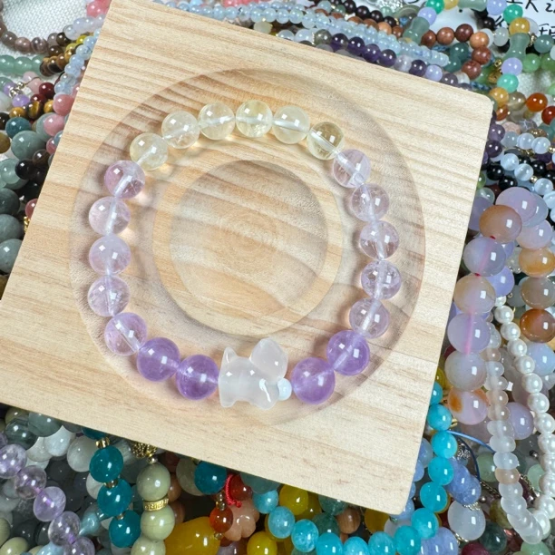 薰衣草紫水设计款手串