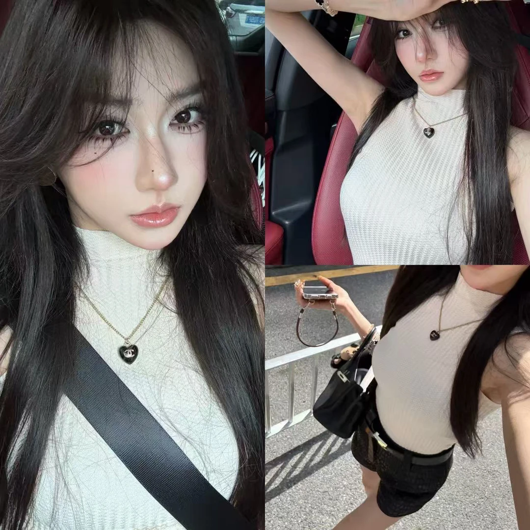 半高领针织背心简约气质上衣