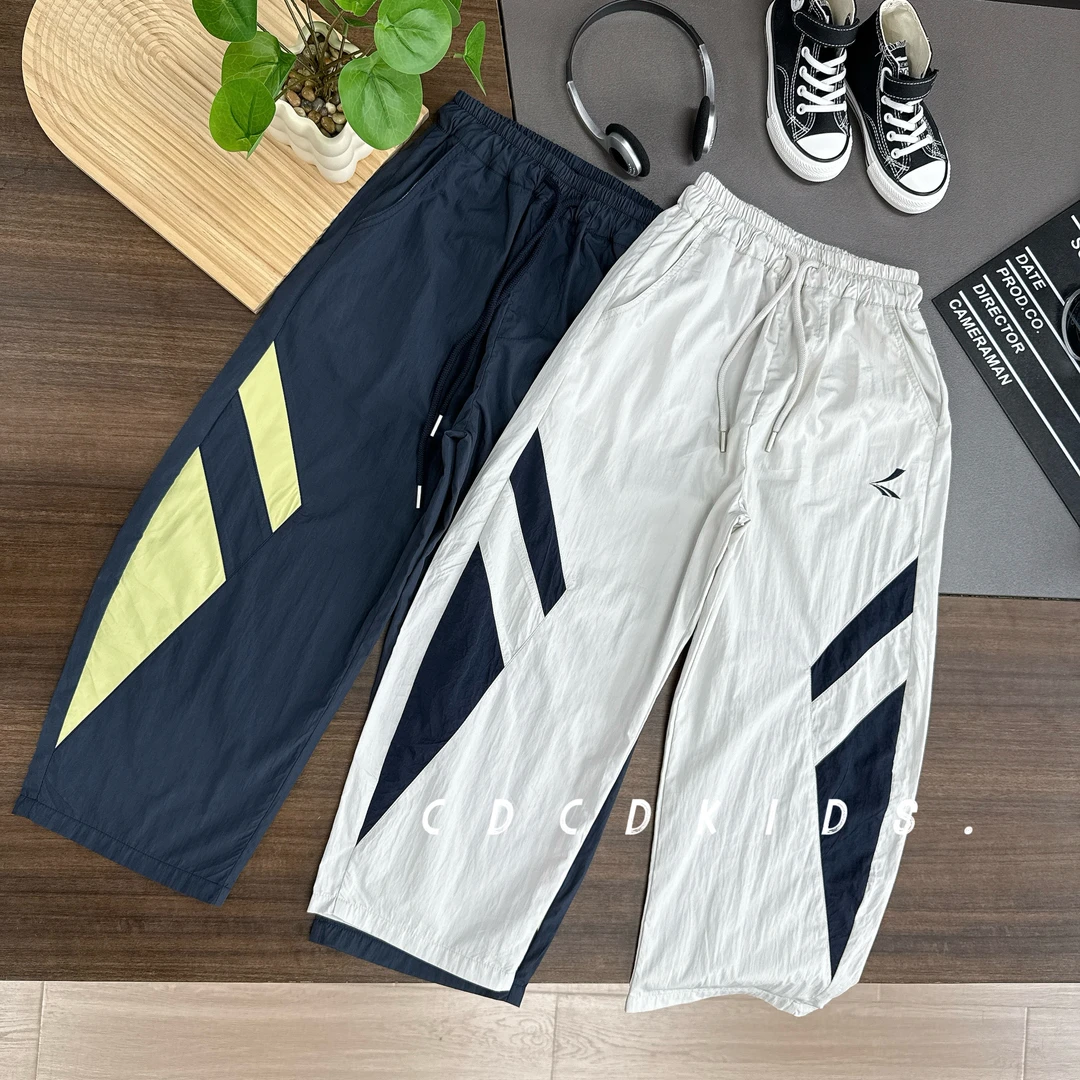 川度儿童韩版拼接色夏季散兵裤新款户外运动裤休闲裤子夏装258266