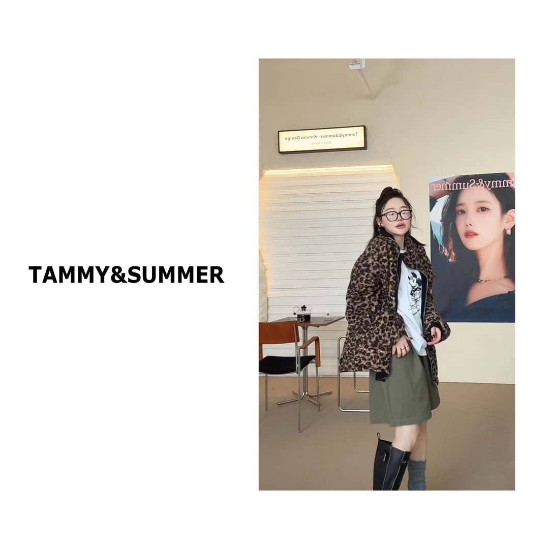 【Tammy&Summer】韩版宽松百搭极简纯色休闲拉链夹克棉服外套569954