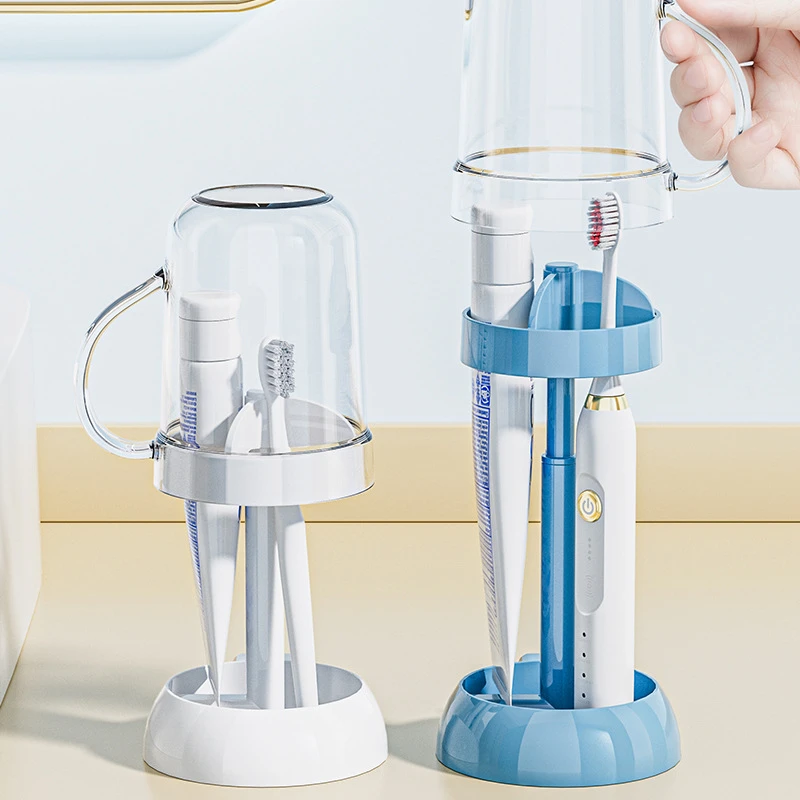 漱口杯刷牙杯收纳盒洗漱杯子壁挂电动牙刷杯牙缸学生宿舍套装用品