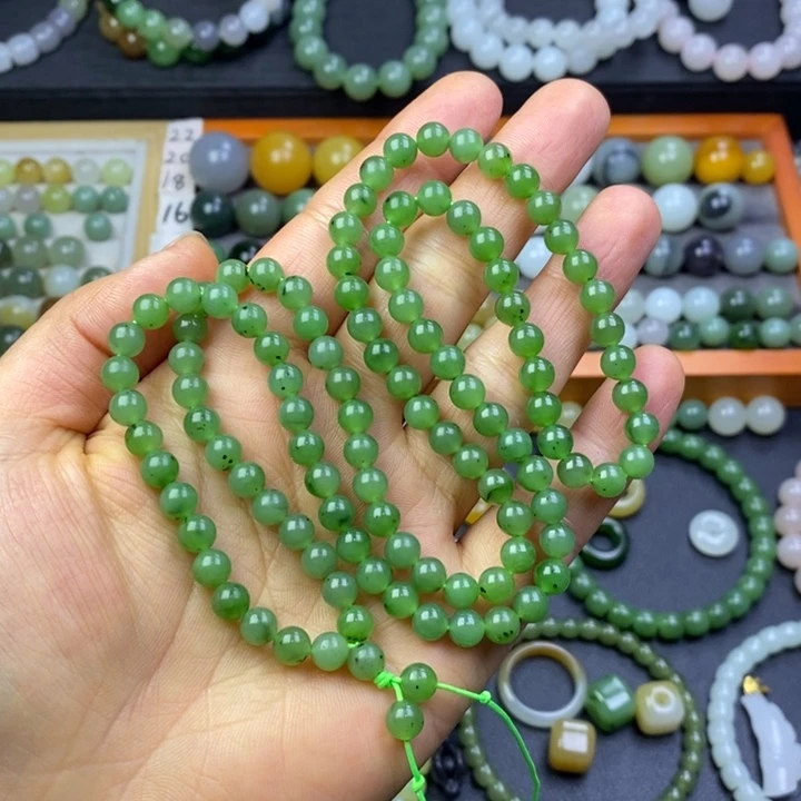 我***）和田玉未镶嵌珠宝半成品碧玉卡6