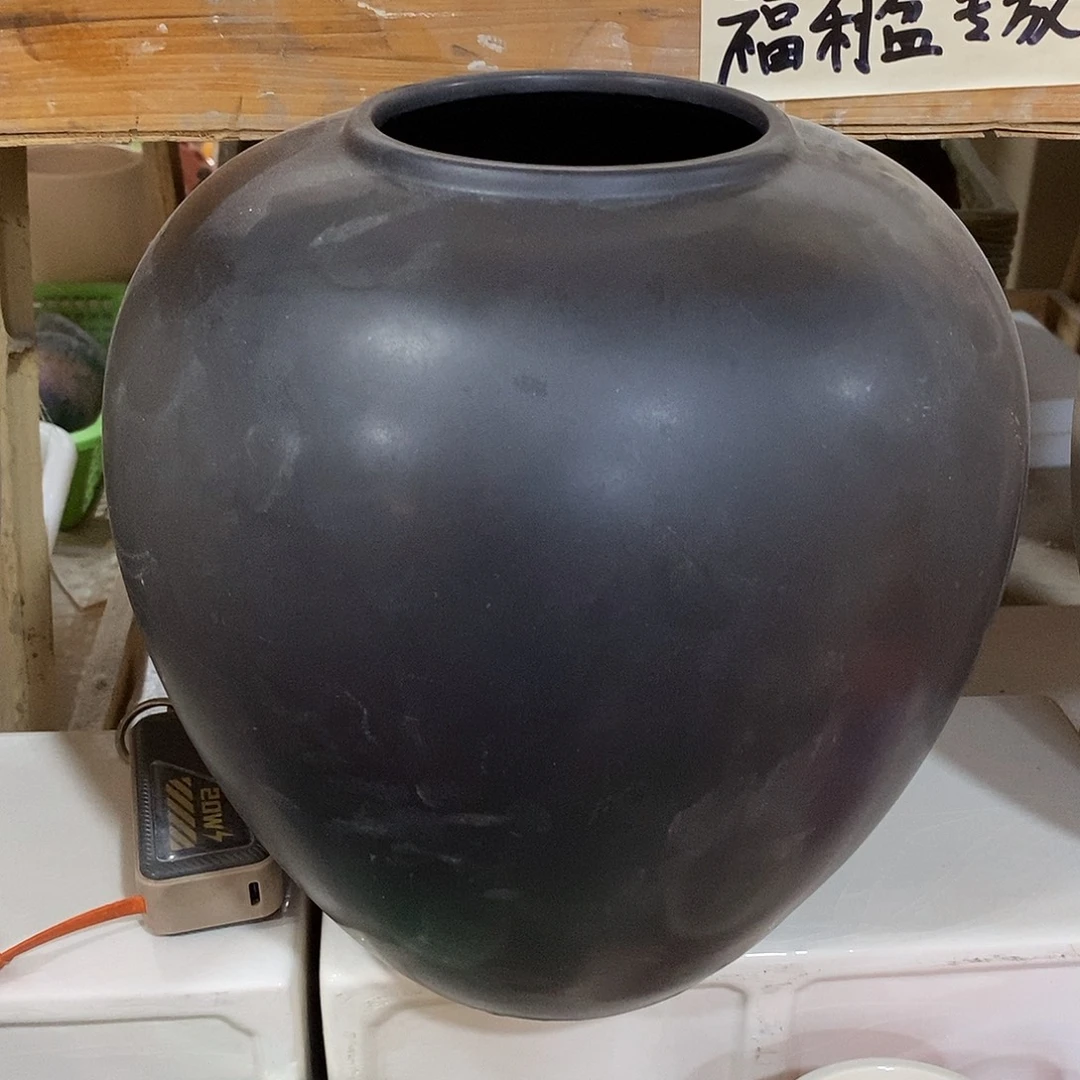 摆件水培陶盆无孔 瑕疵介意勿拍