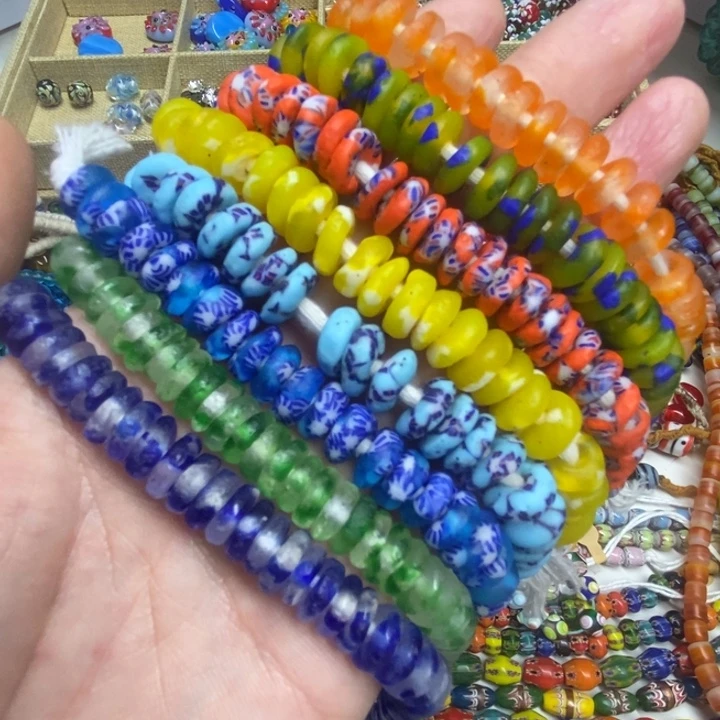 颈饰琉璃非洲甜甜圈10片一袋