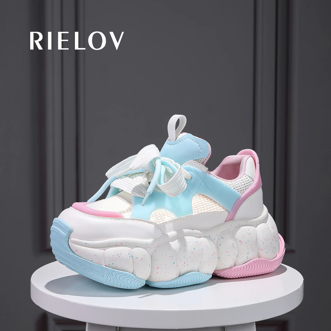 【RIELOV现货●海盐】增高7cm时尚潮流百搭女士休闲鞋25-900