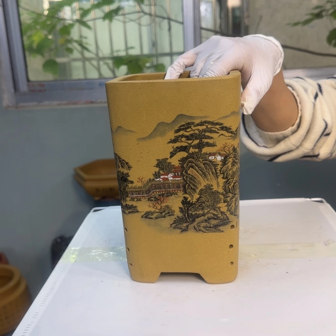 紫砂花盆紫砂口径14