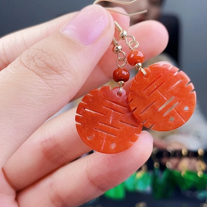 翡翠耳饰未镶嵌饰品