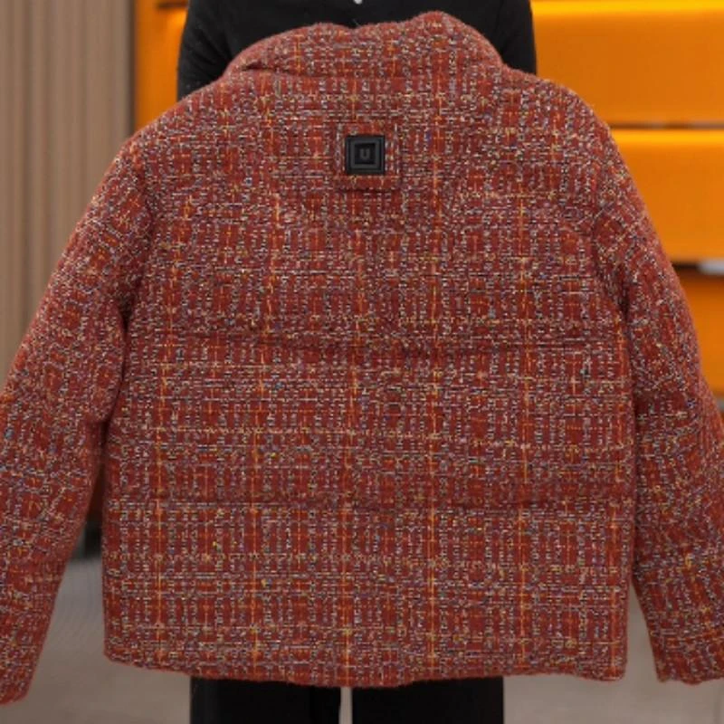 【进口品质】琪琪2025新款保暖气质加厚鸭绒羽绒服外套D467奶兔