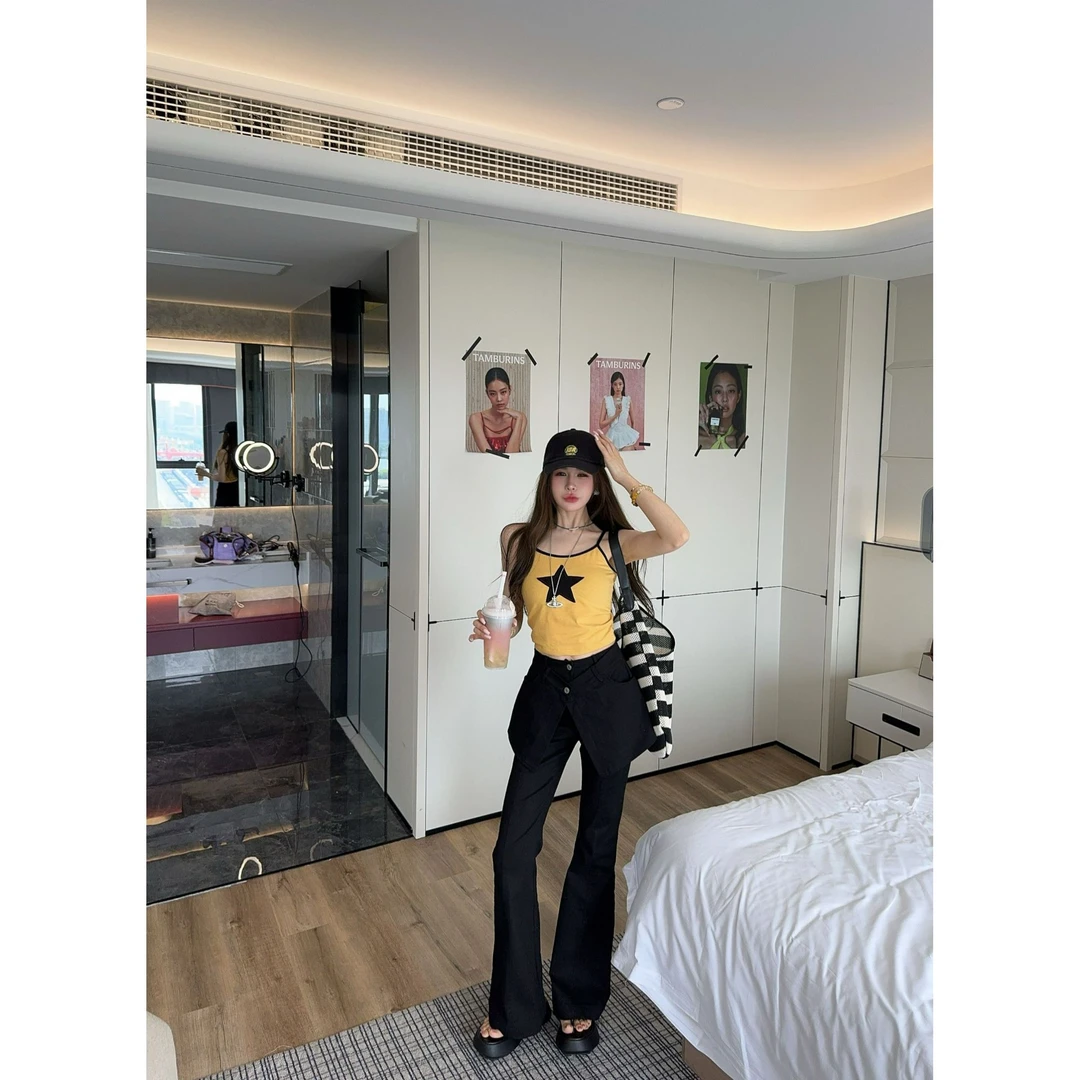 米娜家【元气辣妹】泡菜订制芒果黄星星吊带