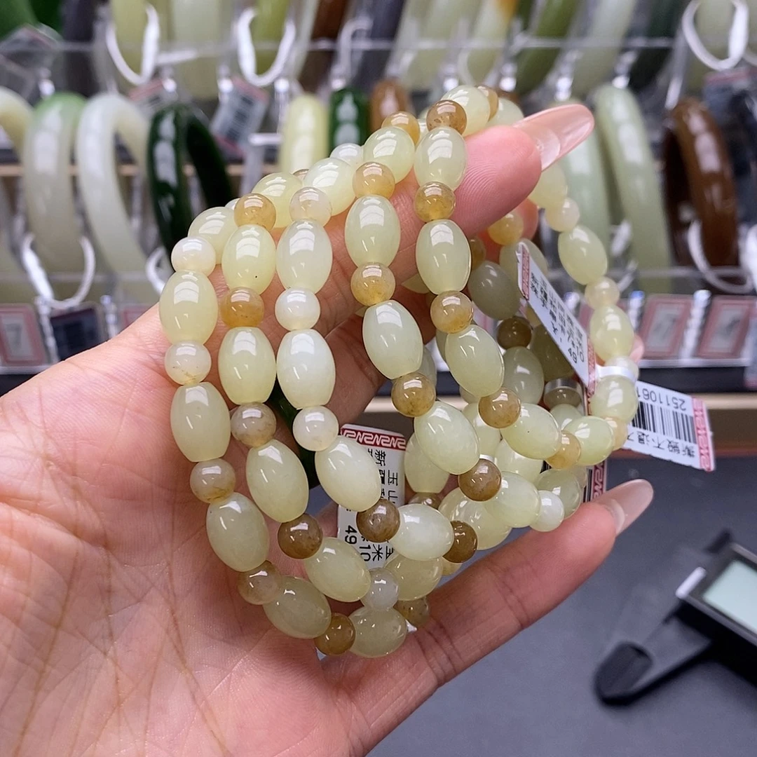 和田玉未镶嵌手串多样性拍一发一