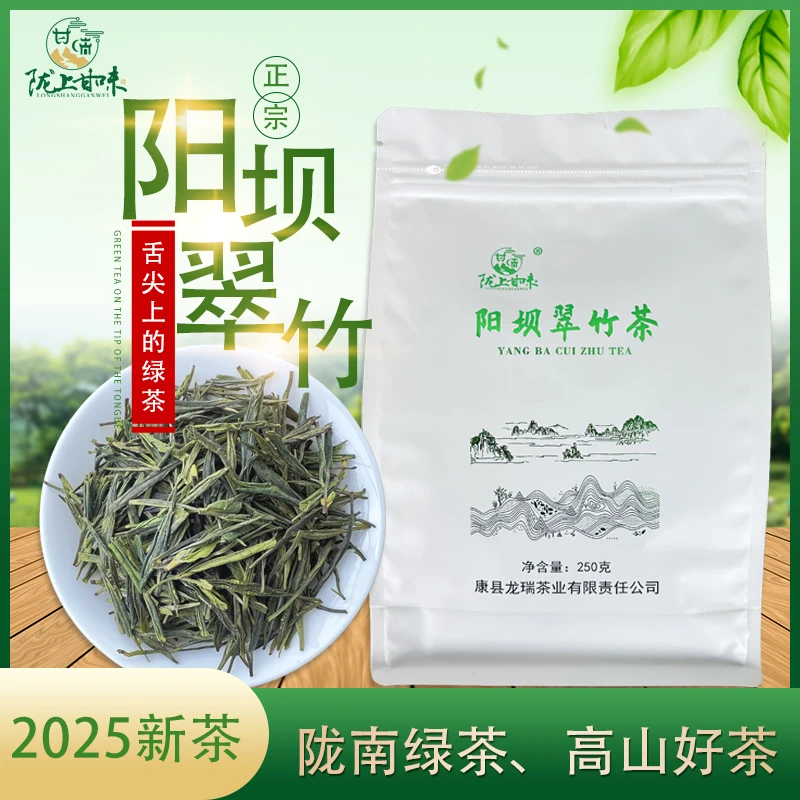 陇南阳坝明前绿茶翠竹茶栗香型高山精选绿茶一级翠竹简装茶叶