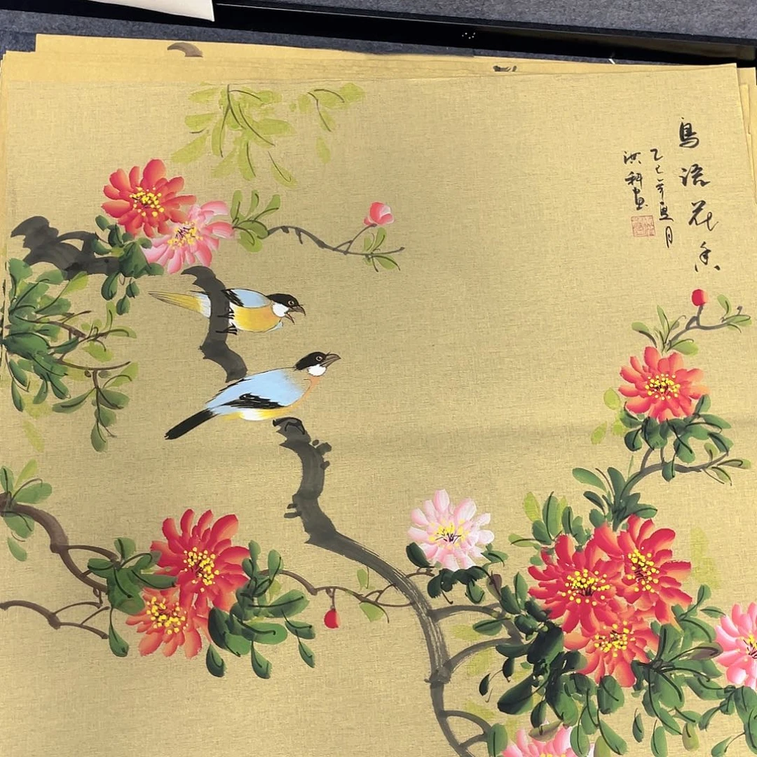国画作品小姐姐放漏…