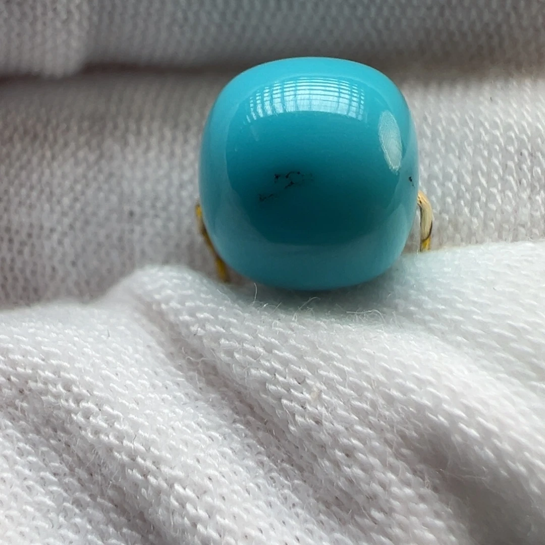 绿松石未镶嵌配饰8.1×7.4