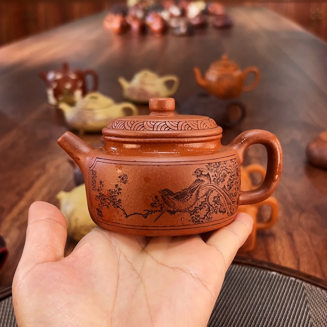 茶壶紫砂喜上眉梢德钟