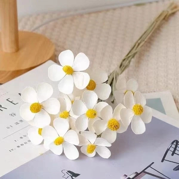 紫罗兰手工粘接花鸡蛋花瓜子花小白花自然小清新百搭款花材现货