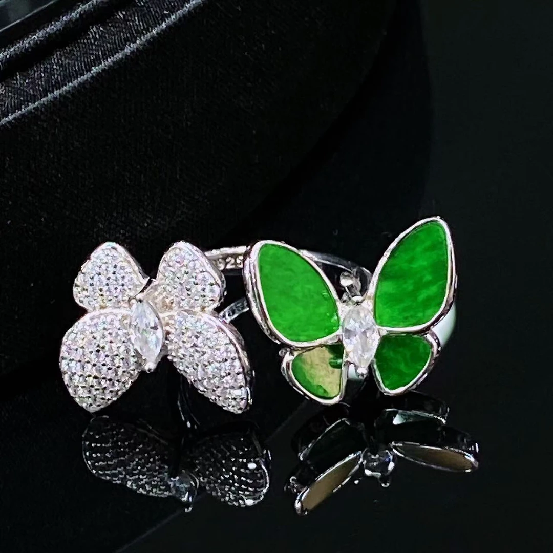 【安妮专属】 银镶蝴蝶戒指 YDA00869 多样性发其一