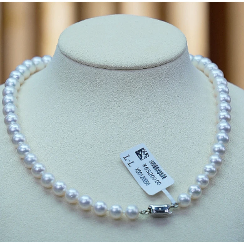 礼兰珠宝S925海水珍珠项链8-9mm