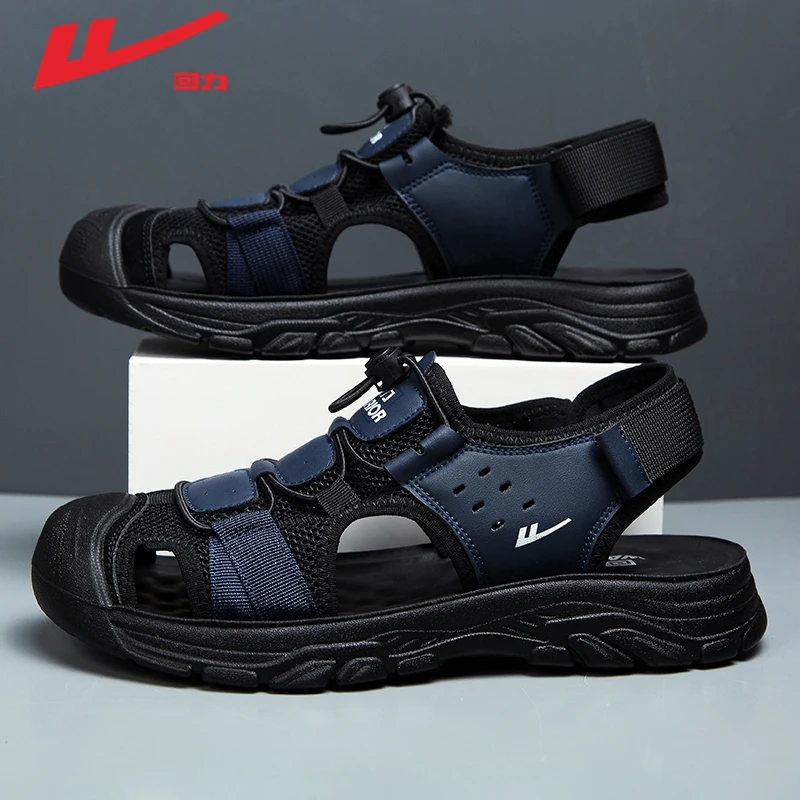 回力凉鞋夏季室外穿防滑包头洞洞沙滩户外涉水溯溪运动休闲凉拖鞋