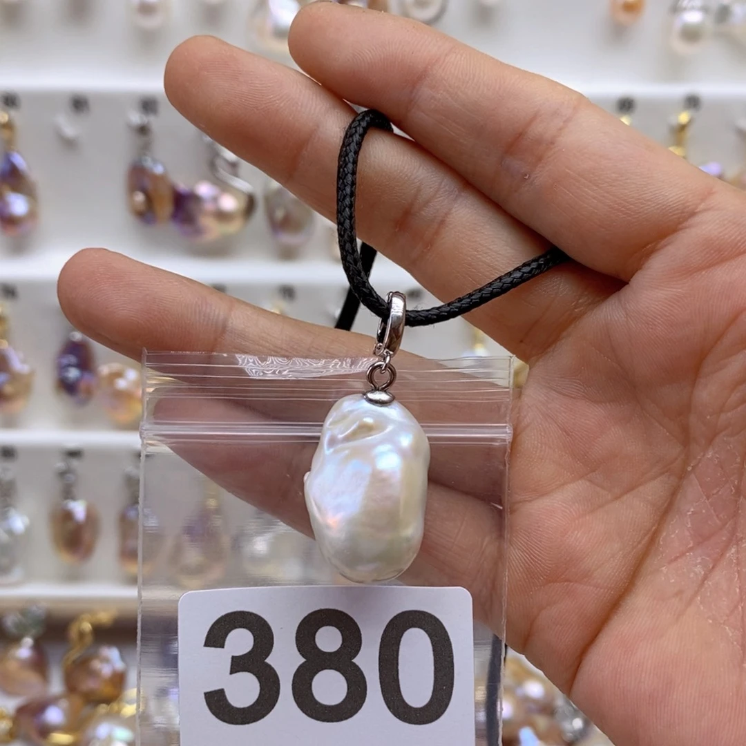 淡水珍珠颈饰银S925镶嵌380