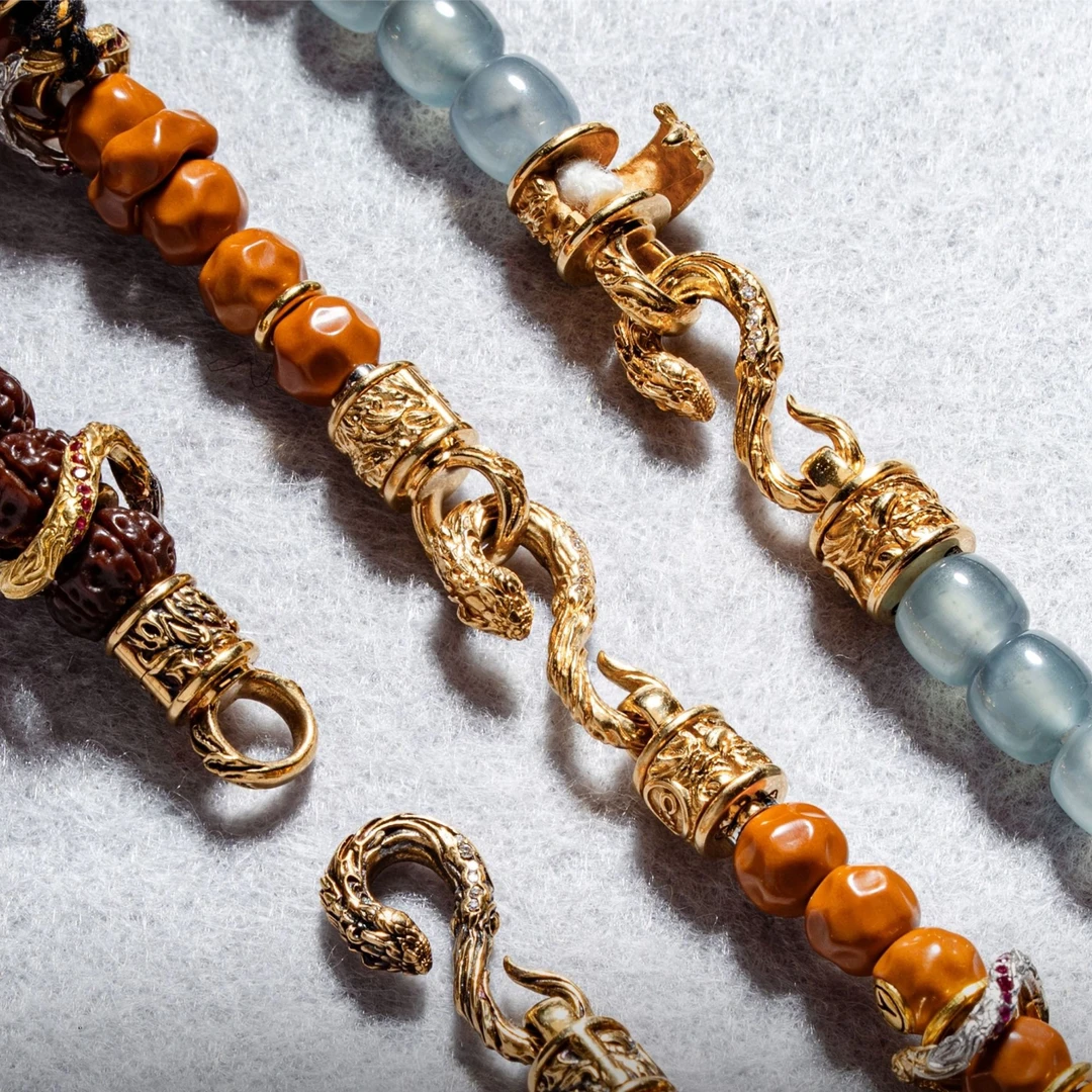 diy新品藤蛇连接扣配饰潮流复古万能扣百搭时尚气质款