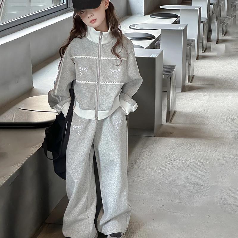 女童运动套装春秋2025新款儿童时髦洋气外套秋装女孩大童秋季穿搭