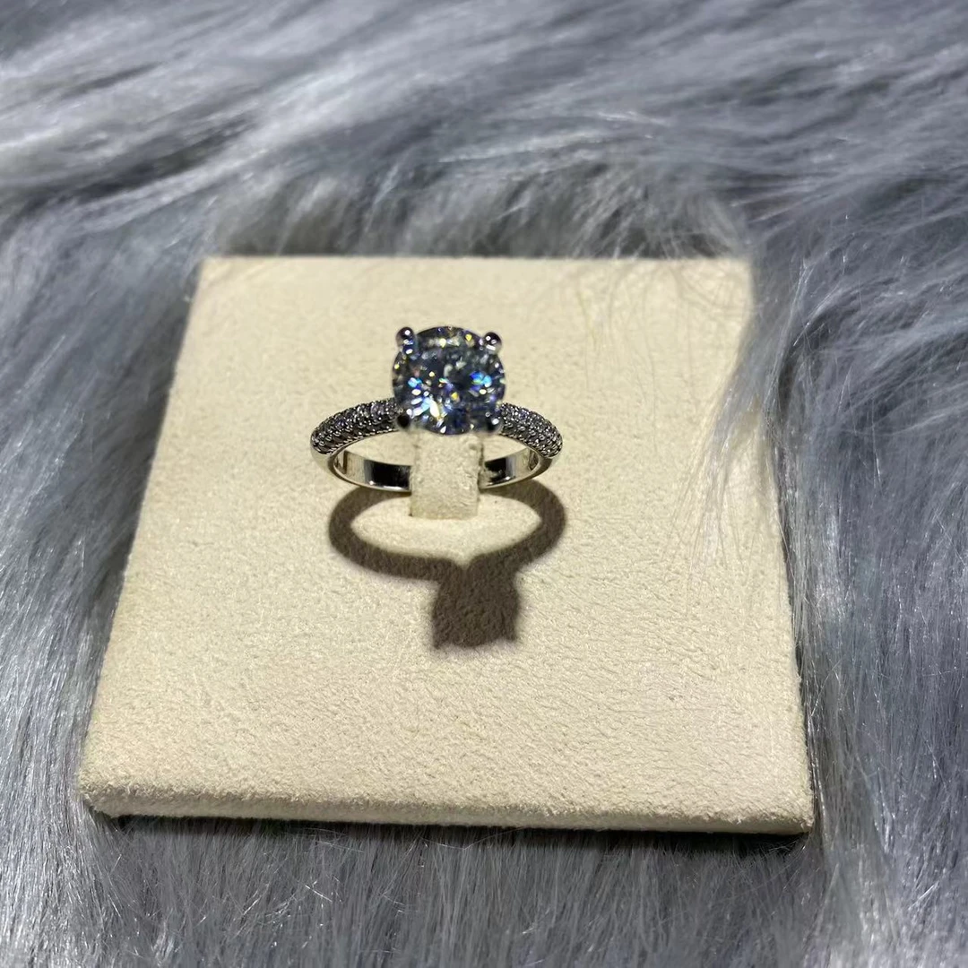 带包装 【樱桃珠宝】厮守两克拉天花板戒指.F