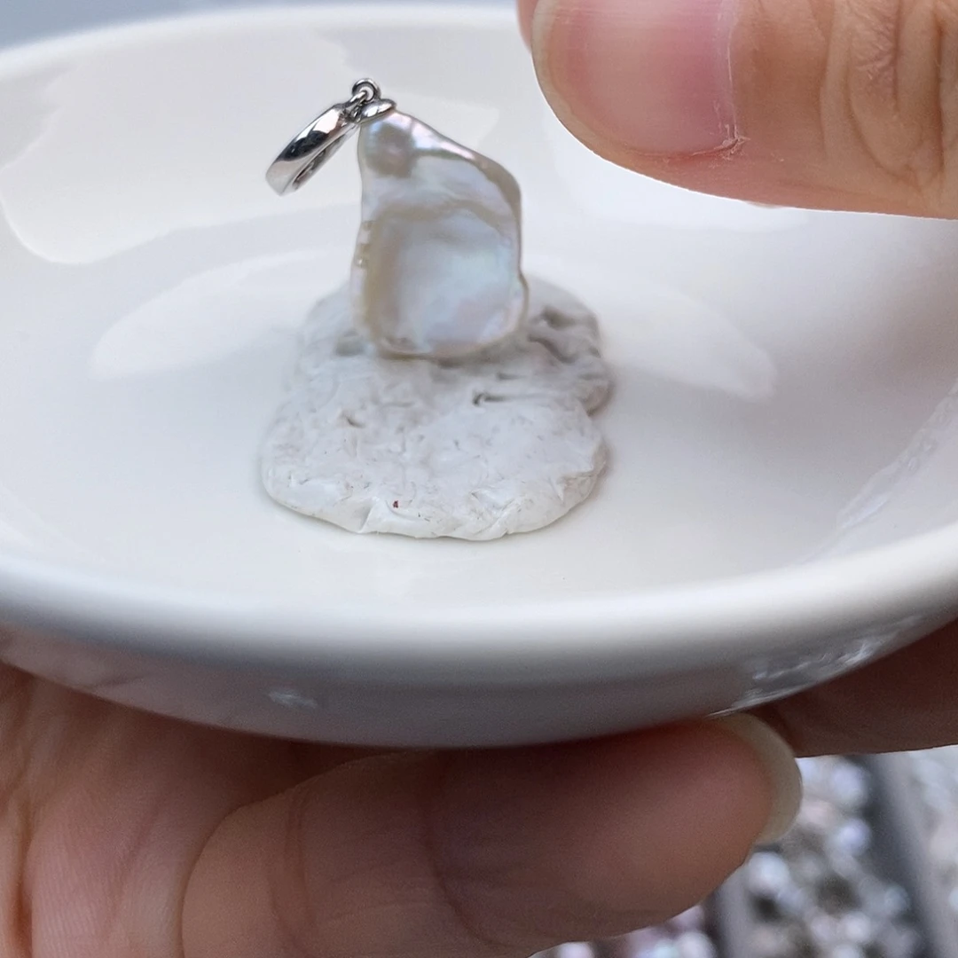 颈饰淡水珍珠银S925镶嵌