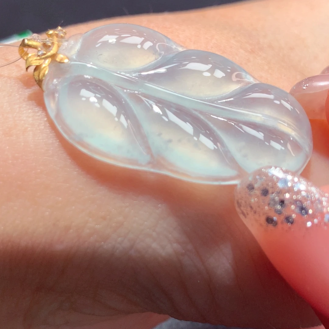 定制翡翠18K金镶嵌翡翠