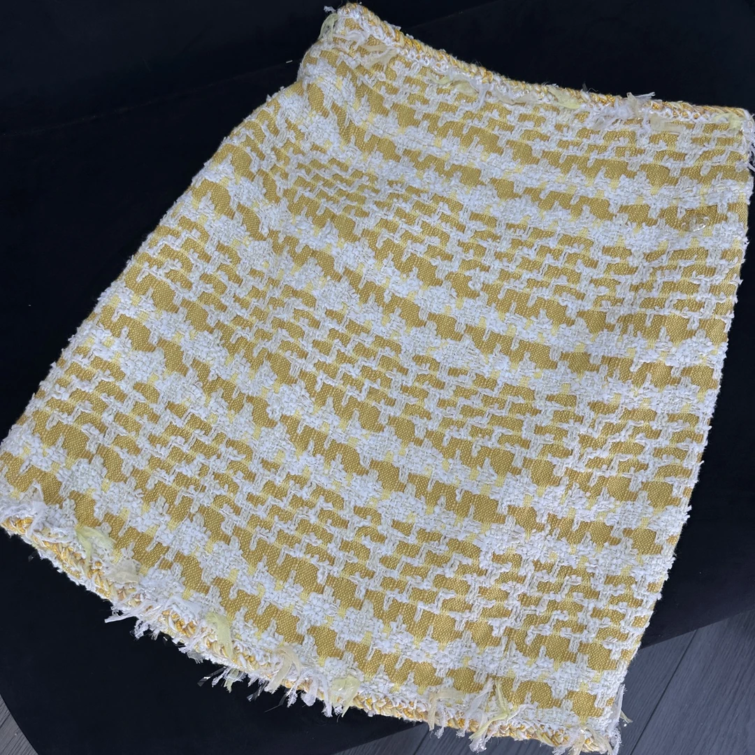 99新 Chanel/香奈儿 18S瀑布系列粗花呢半身裙宋茜江疏影同款34码