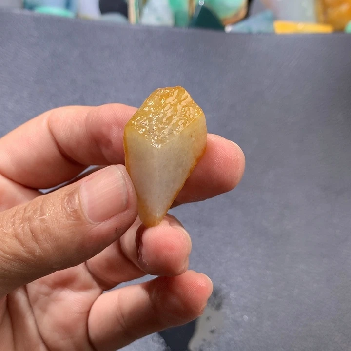 颈饰未镶嵌翡翠缅甸天然翡翠片料牌子珠子平安扣