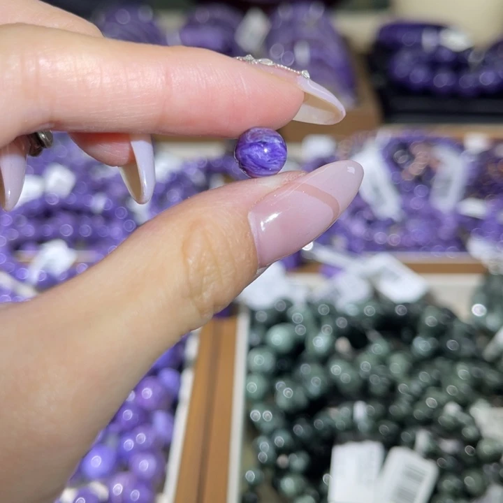 查罗石未镶嵌单珠