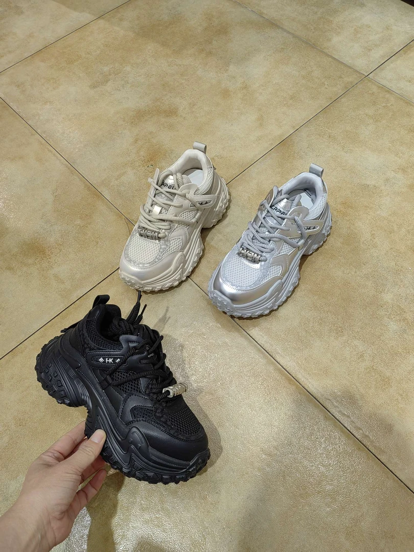 时尚双网老爹鞋，时尚厚底