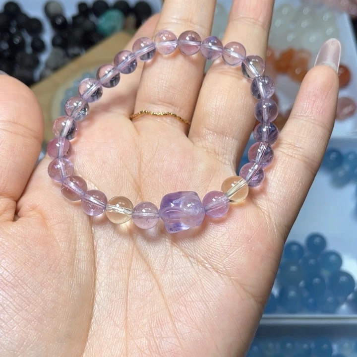 水晶未镶嵌手链紫水
