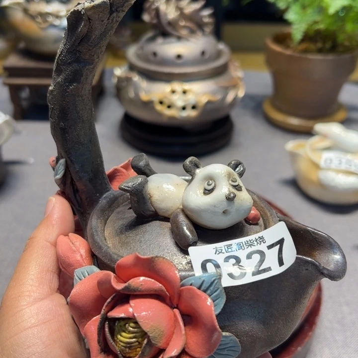 柴烧茶器，纯手工制作