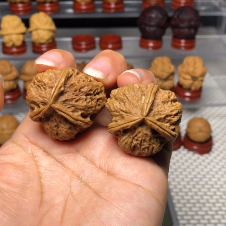 文玩核桃把件8三棱