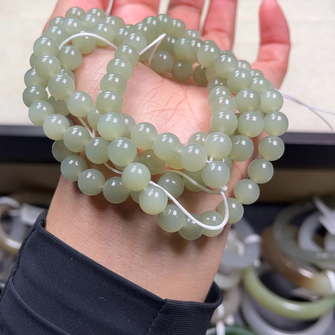 和田玉未镶嵌毛衣链