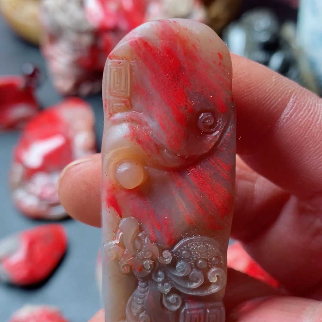 昌化鸡血石昌化鸡血石印章