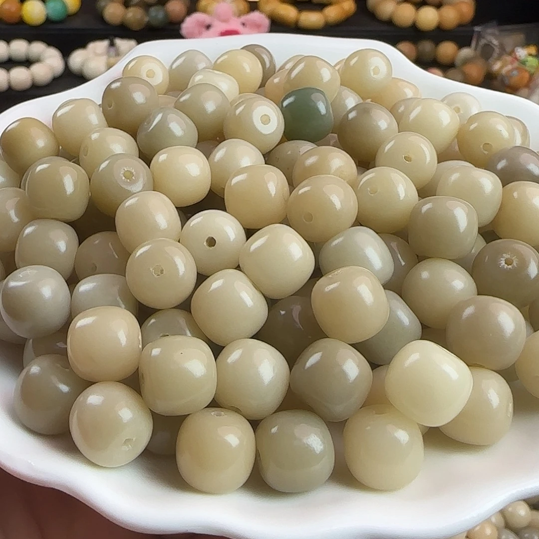 菩提根/象牙果手串卡11天空之镜灰桶100颗➕50颗