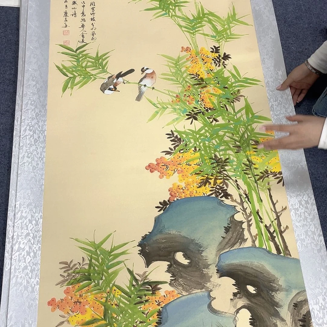 国画作品小姐姐放漏…