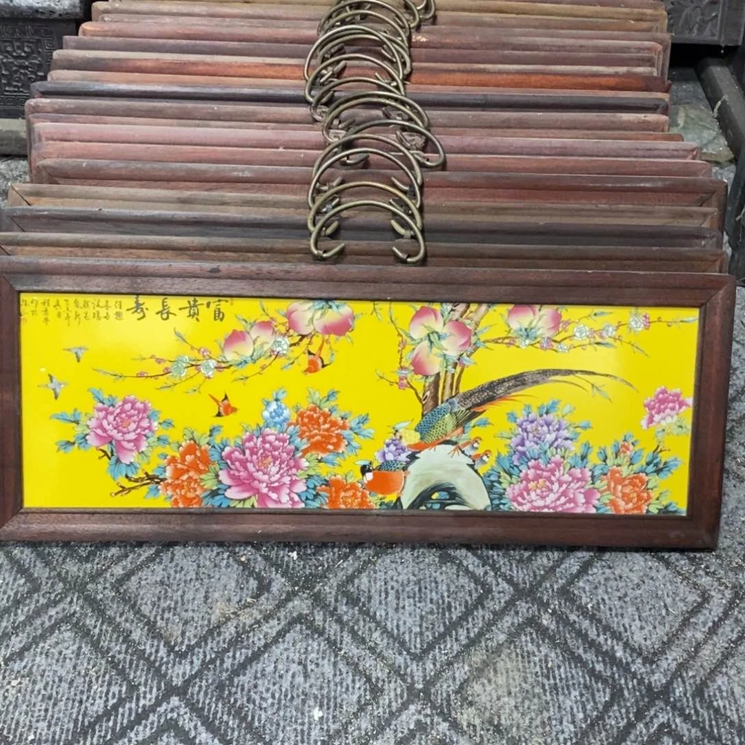 瓷片53*21 景德镇瓷板画柴窑烧制