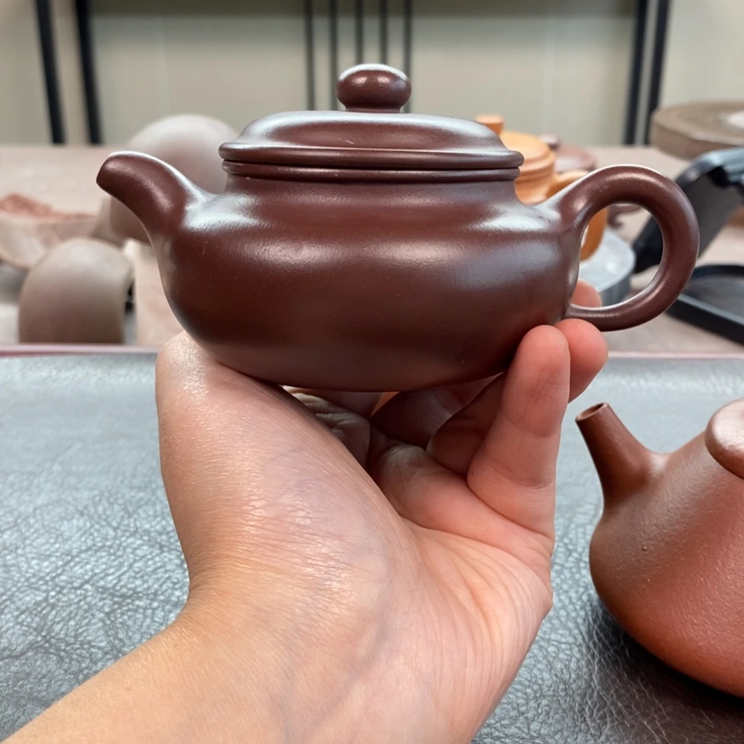 J***哥茶壶紫砂紫泥仿古半手180cc