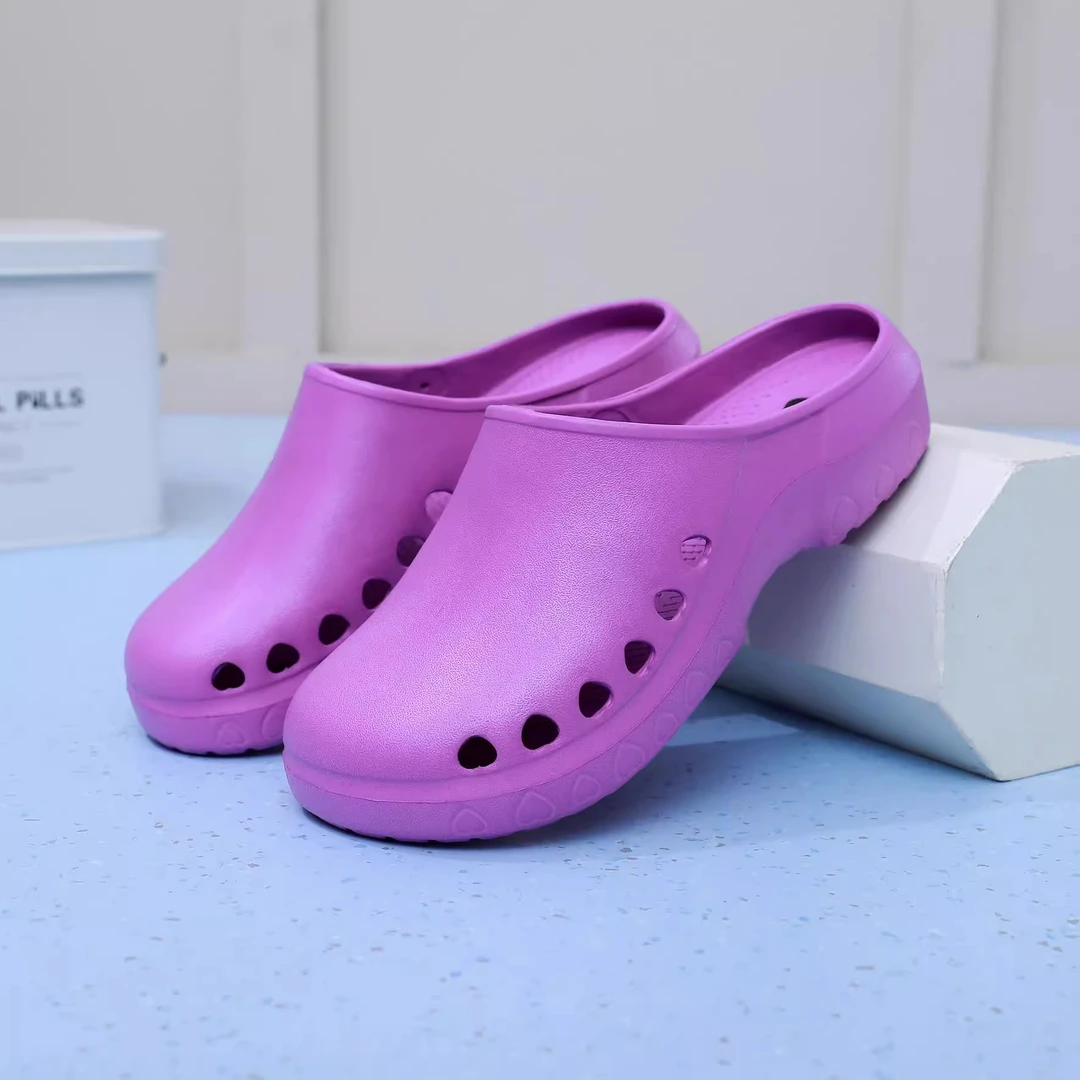 手术鞋男女手术室拖鞋洞洞鞋洁净房医院医生护士实验室新款包头鞋