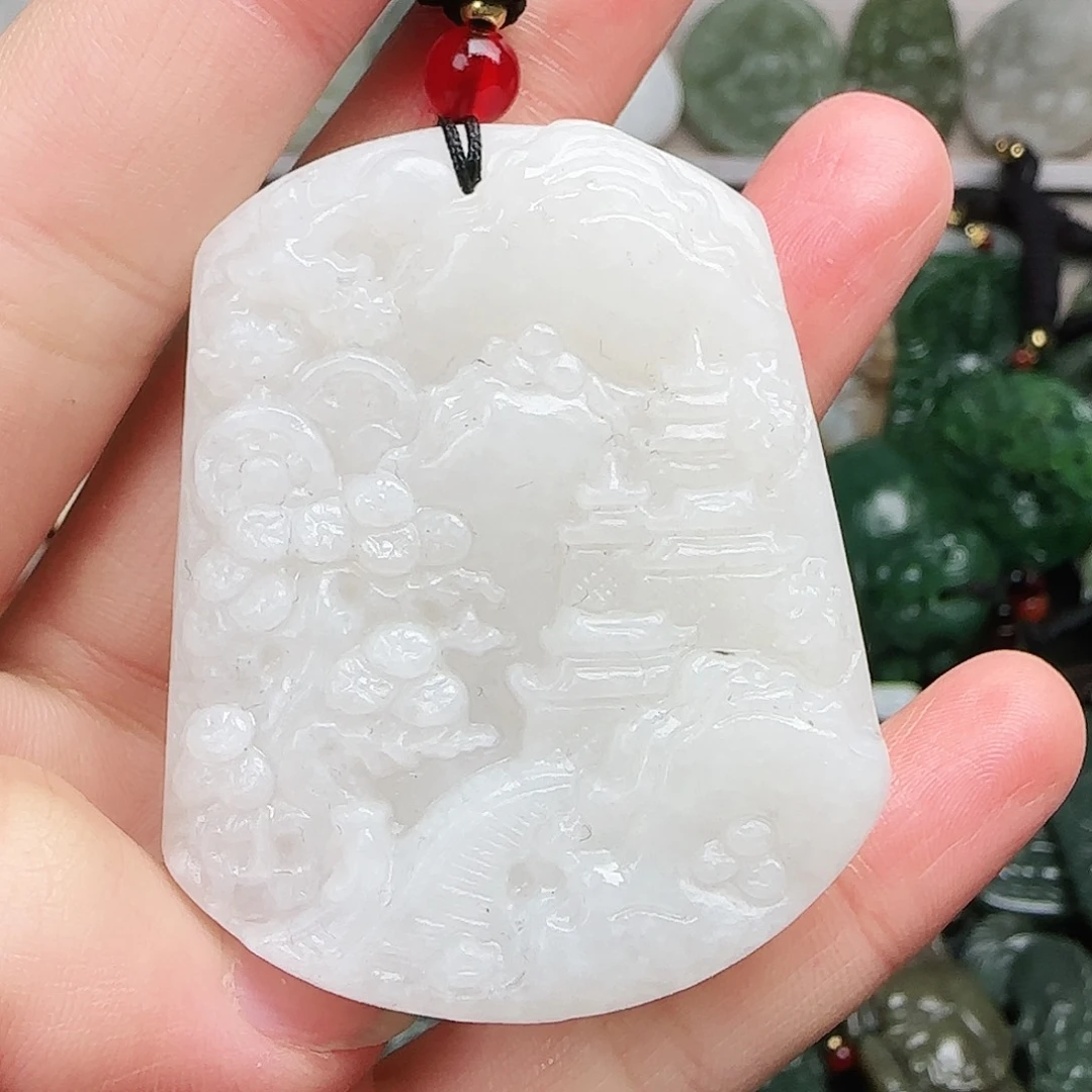 和田玉未镶嵌颈饰